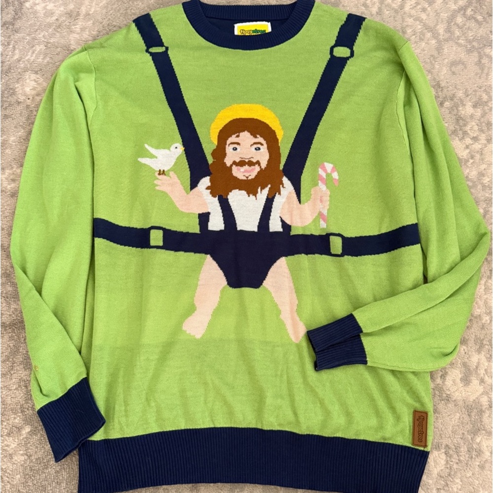 Tipsy Elves Baby Jesus Ugly Christmas Sweater Unisex Size 3XL